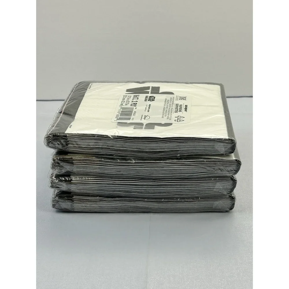 Star Wars Party Napkins Darth Vader Black White 16 Ct Lot of 4 Packs Sealed